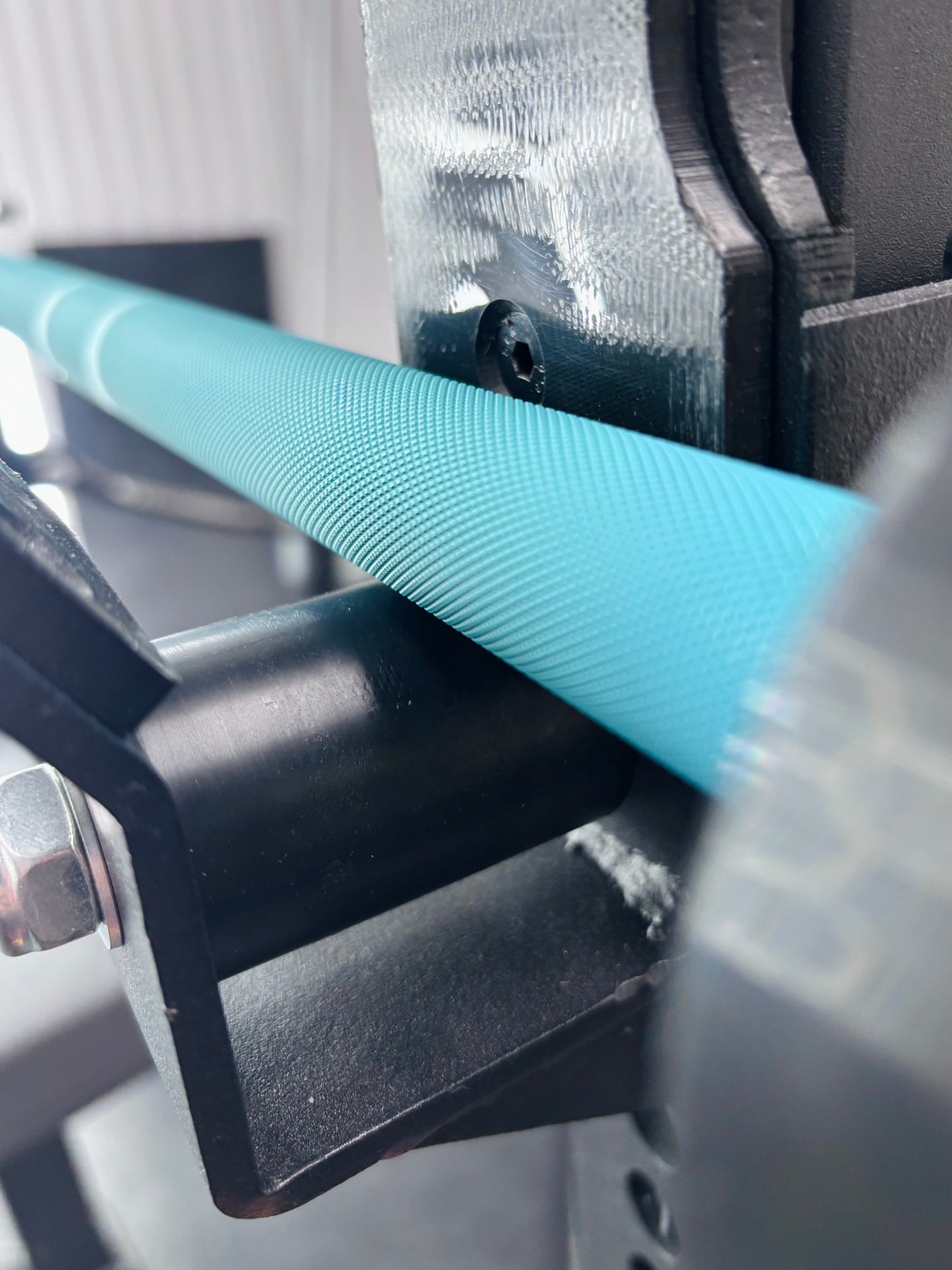 6ft 15kg Teal & Black Olympic Barbell