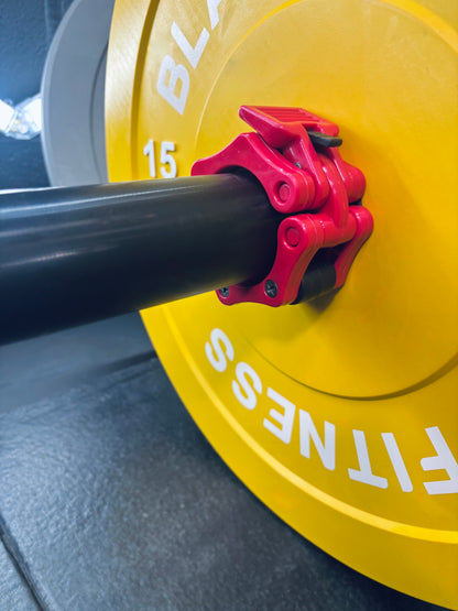 7ft 20kg Bar and 100kg Coloured Bumper Plate Package #3