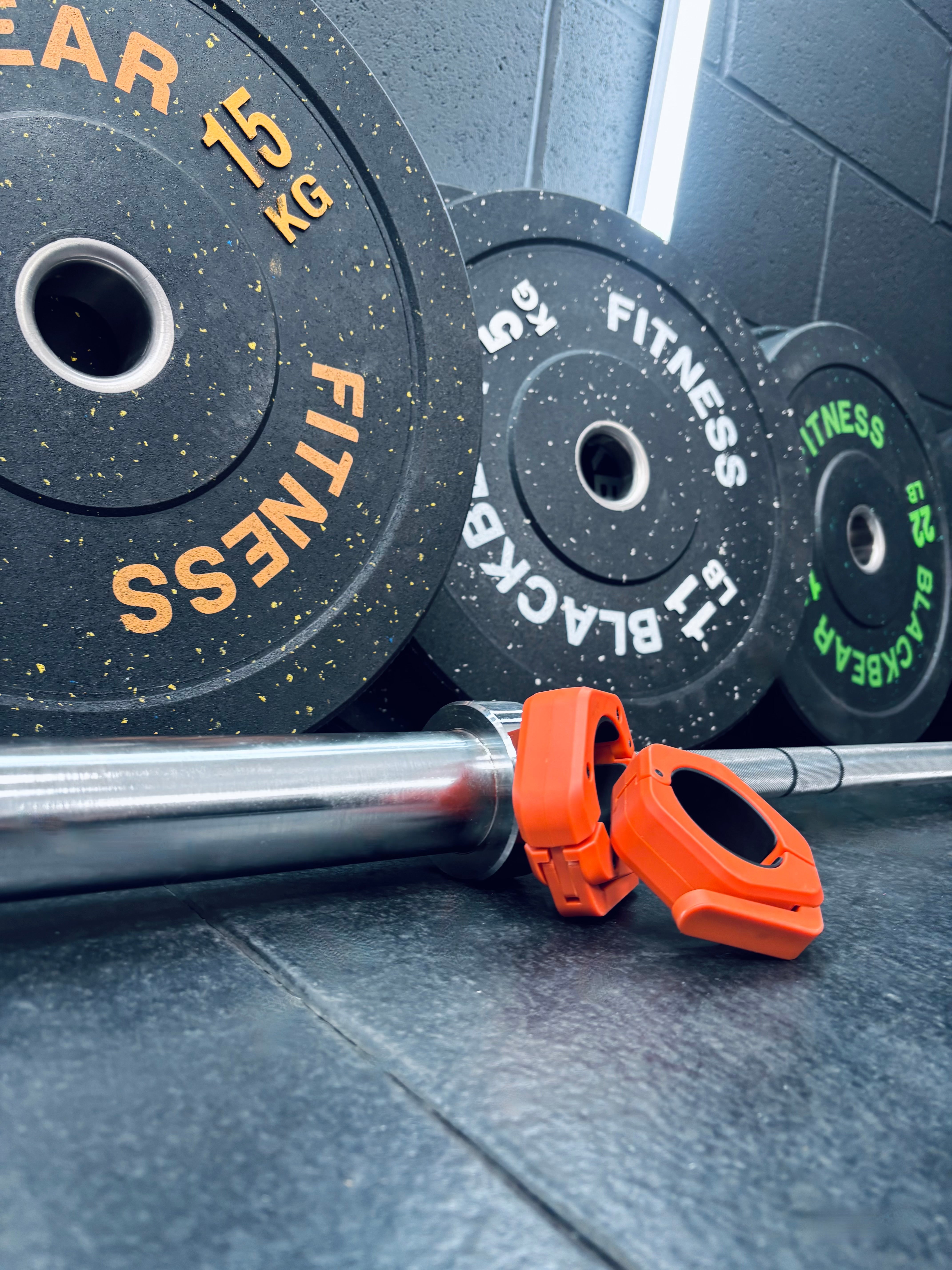 7ft 20kg Bar and 100kg Hi-Temp Bumper Plate Package #2