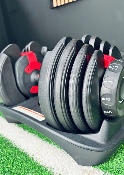 (OVERSTOCK SALE) Adjustable Dumbbells - 1.5kg-16kg - BlackBear Fitness