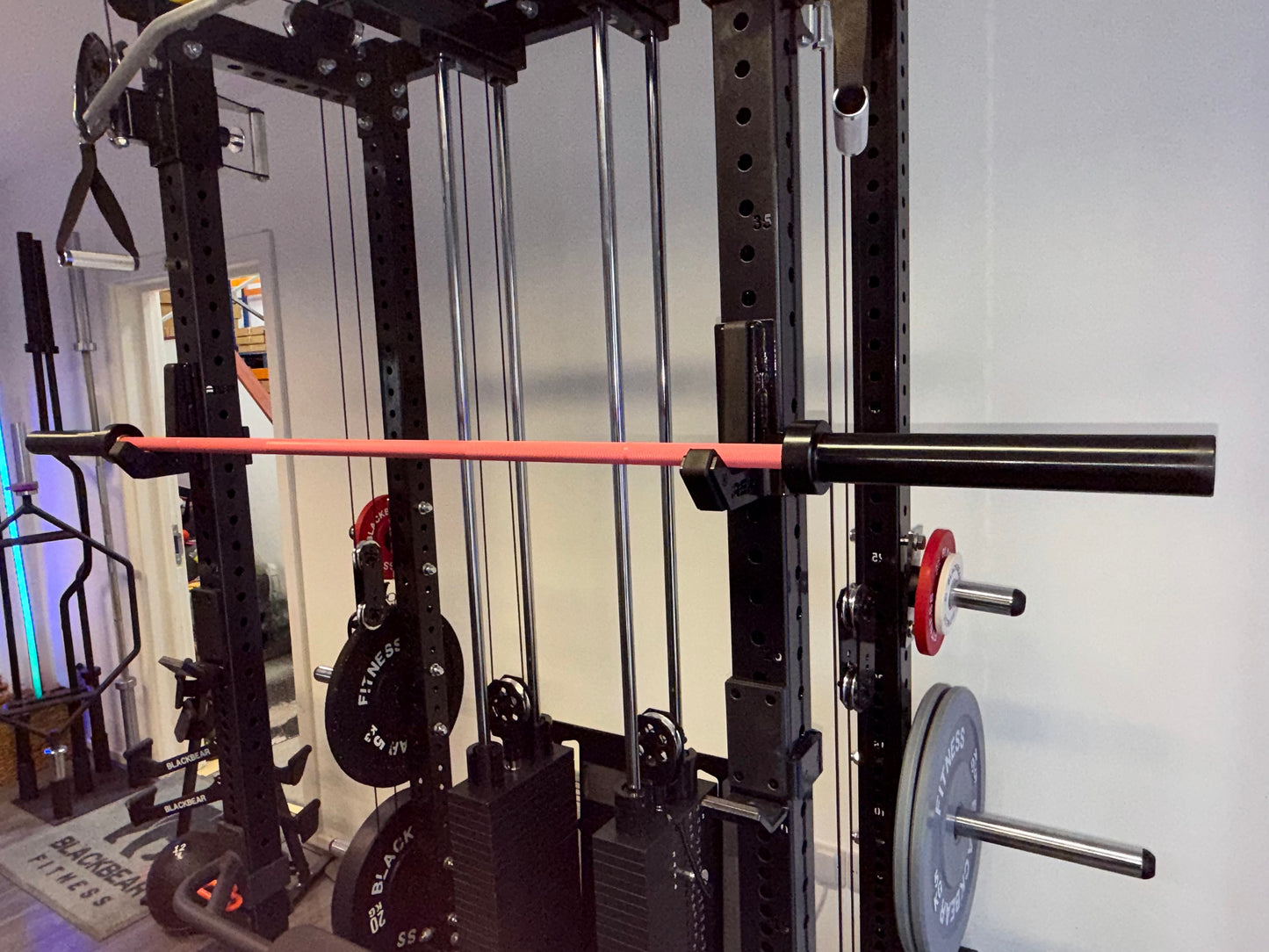 6ft 15kg Pink & Black Olympic Barbell