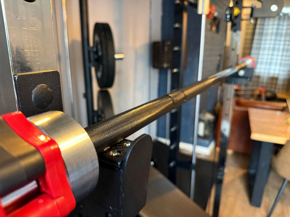 7ft Black & Chrome Olympic Barbell