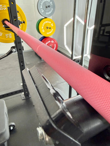 6ft 15kg Pink & Black Olympic Barbell - BlackBear Fitness