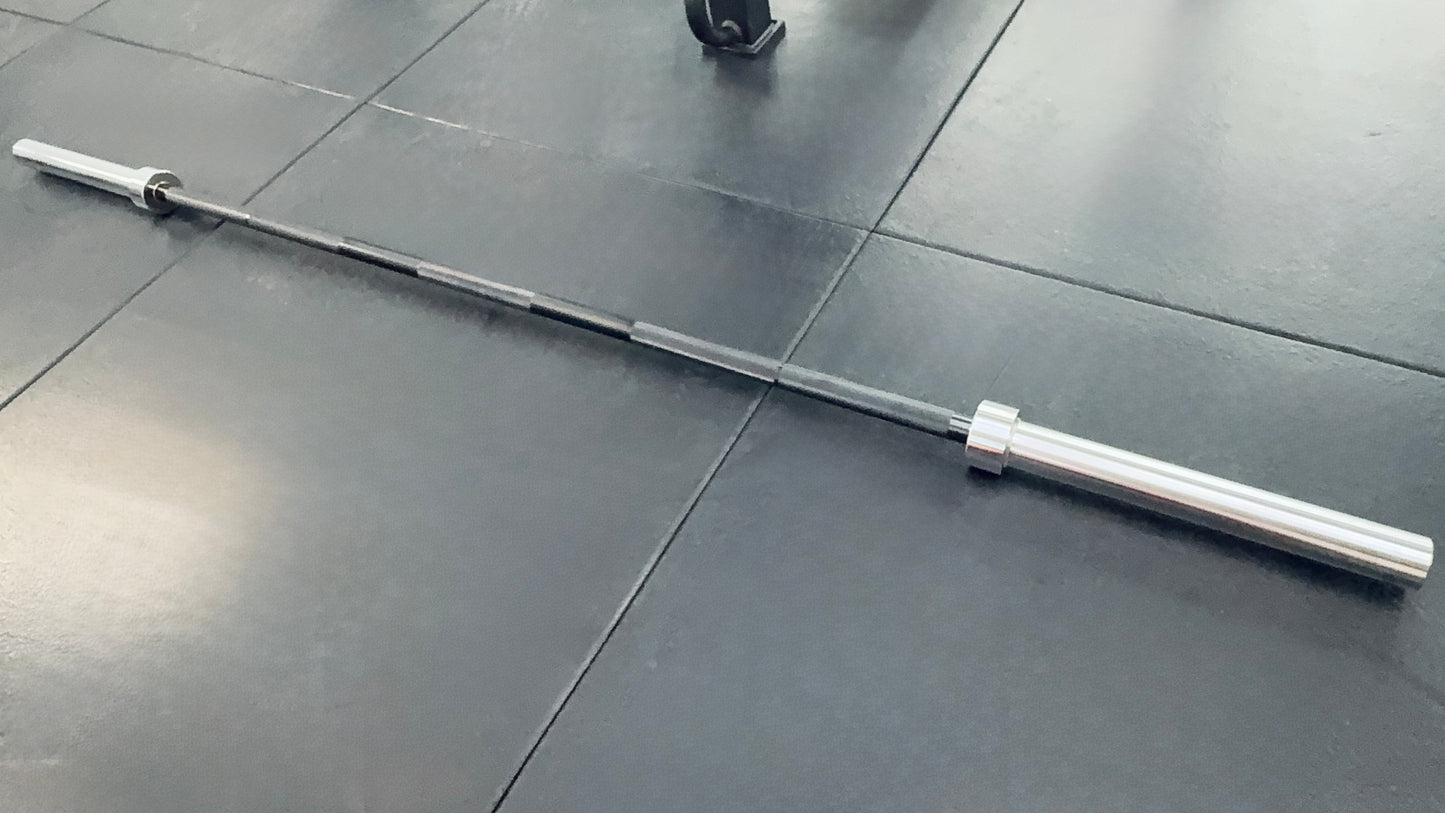 6ft / 7ft Black & Chrome Olympic Barbells