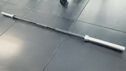 6ft / 7ft Black & Chrome Olympic Barbells