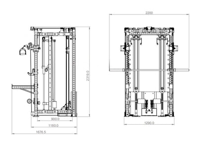 Apex 4000 Series Multi Functional Smith Machine / DAP
