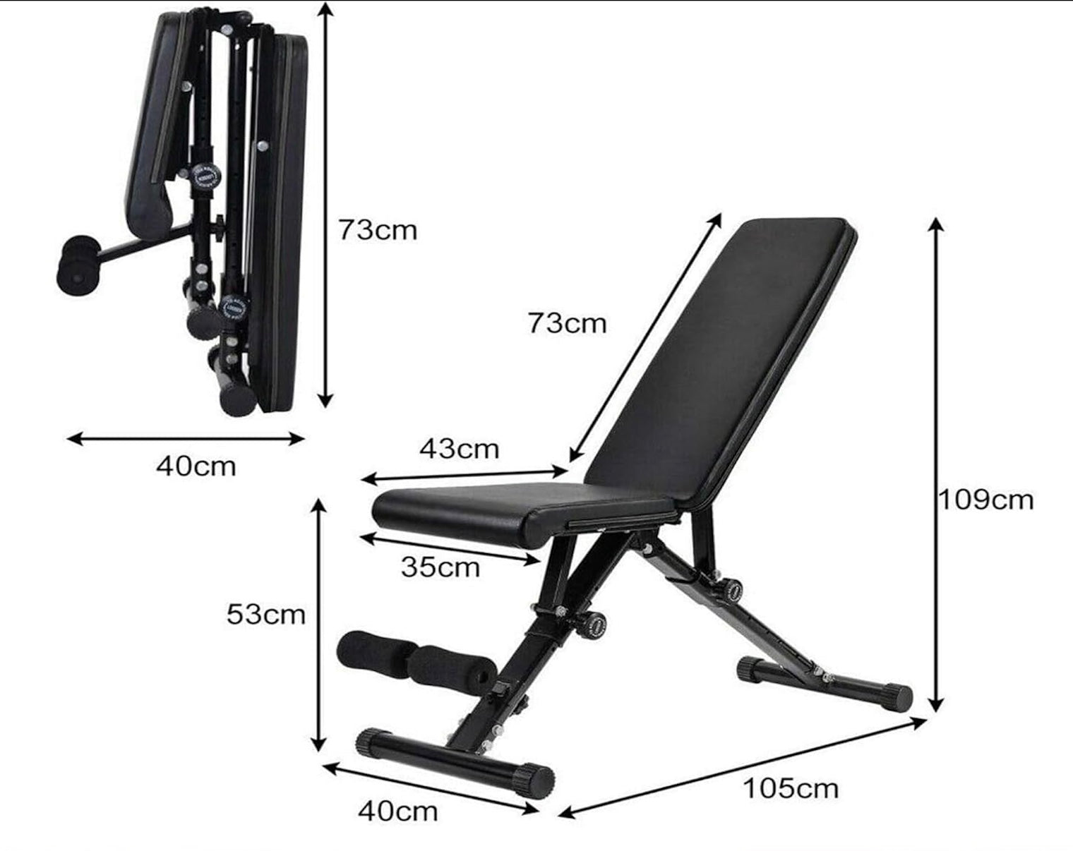 BlackBear Folding Incline Bench
