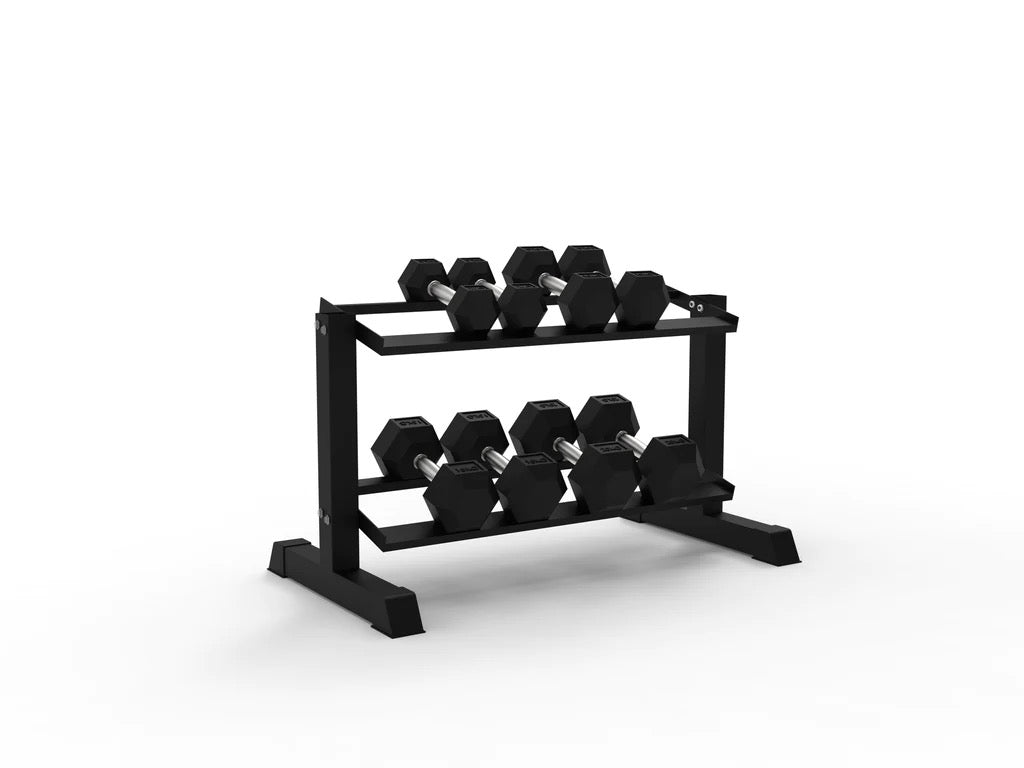 1m 2 Tier Dumbbell Rack – BlackBear Fitness