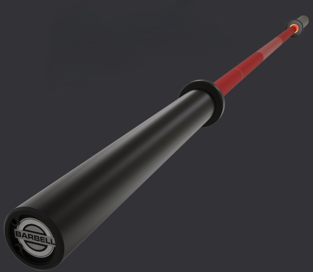 6ft International 15kg Cerakote Red Olympic Barbell