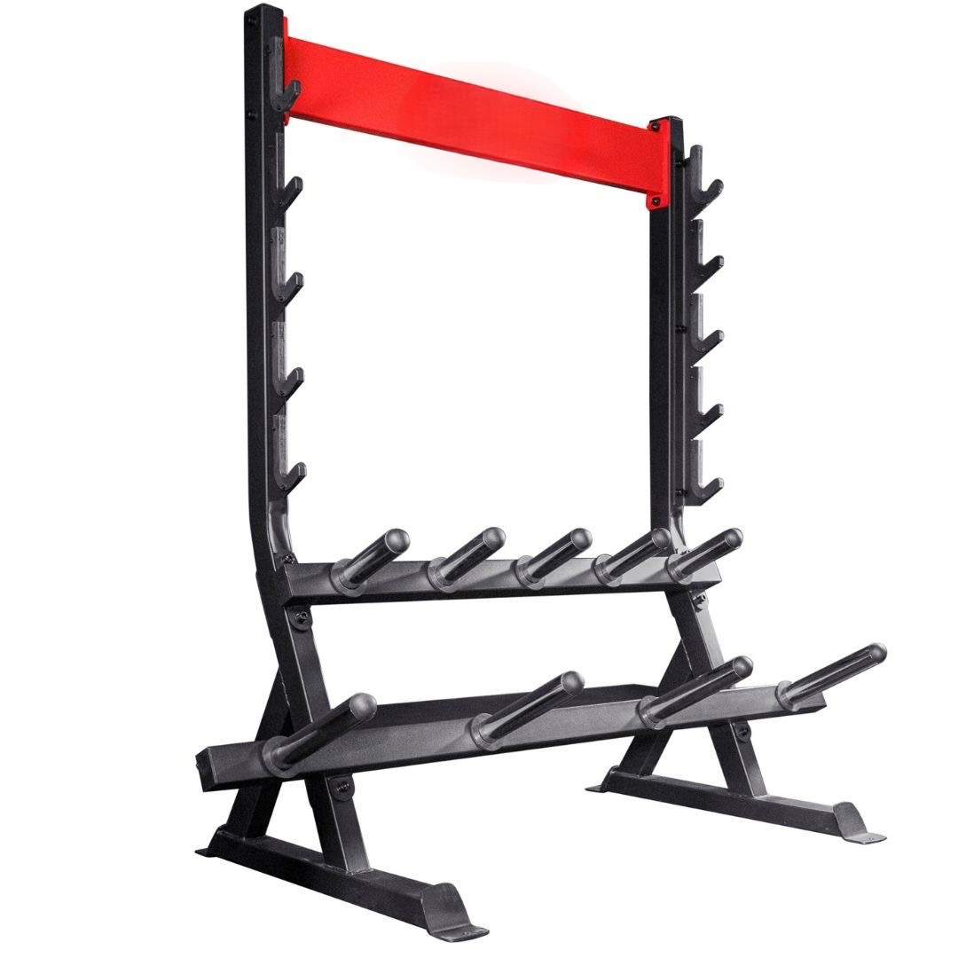 Commercial Olympic Bar & Plate Stand