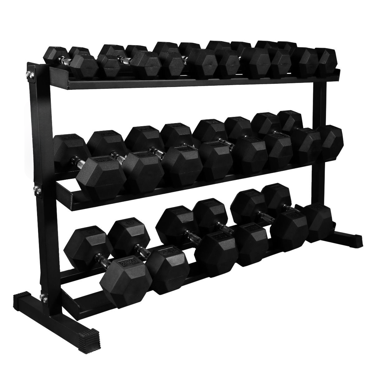 2.5kg-30kg Hex Dumbbell Package (12 Pairs)