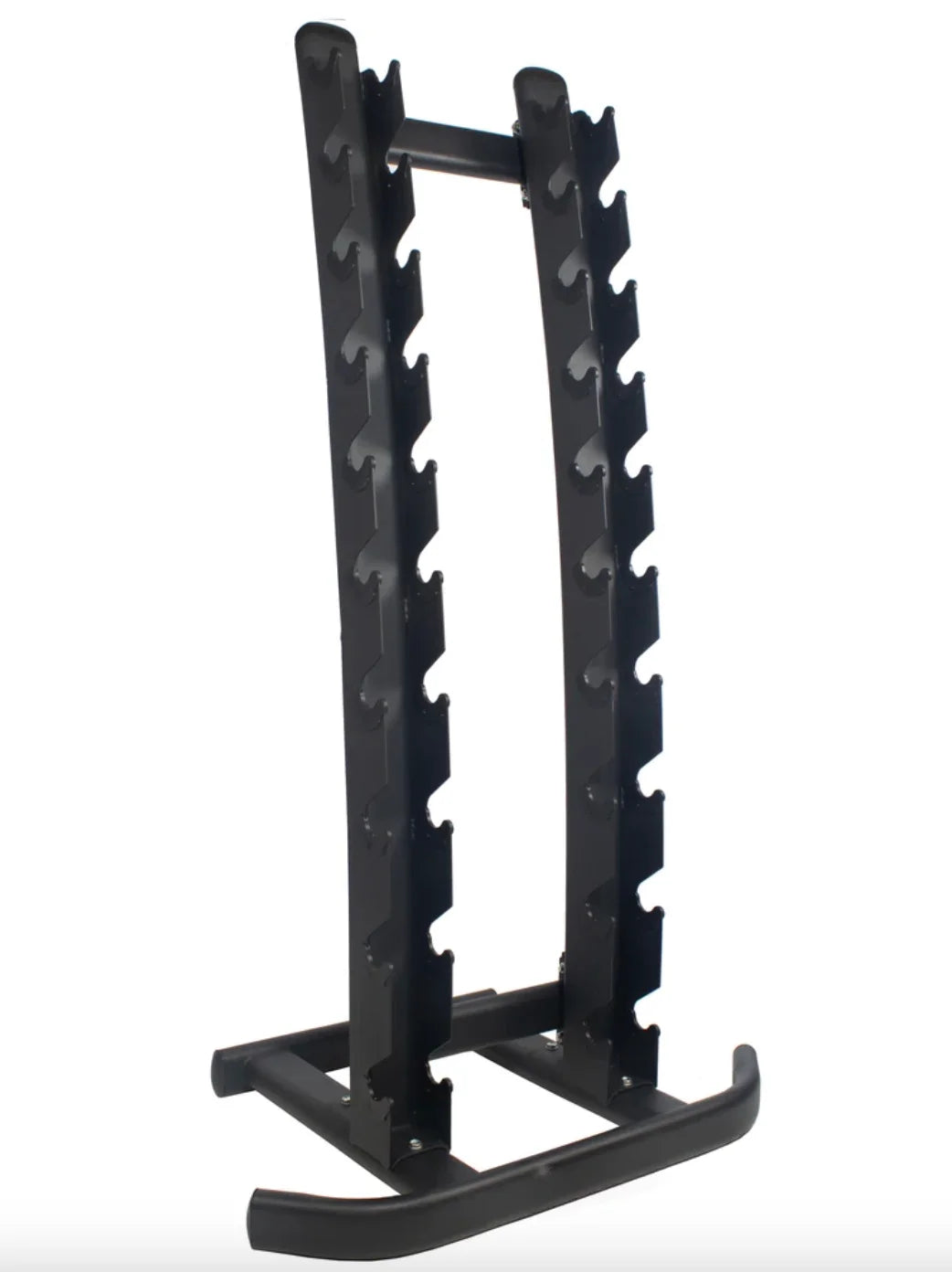 Front Facing Dumbbell Stand – side profile showing tiered storage