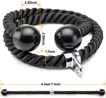 Long Dual Tricep Rope Attachment
