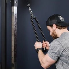 Dual Tricep Rope - Cable Attachment - BlackBear Fitness