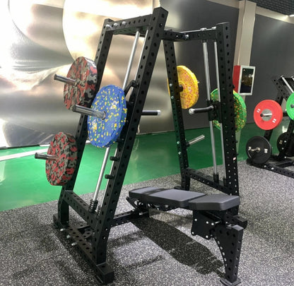 Dual Chest & Shoulder Smith Press Machine - Plate Loaded