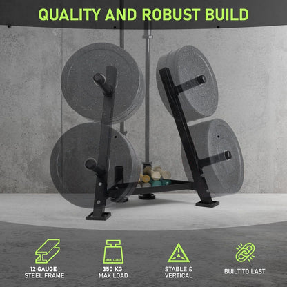 Front Facing Weight/Bar Storage Stand - BlackBear Fitness