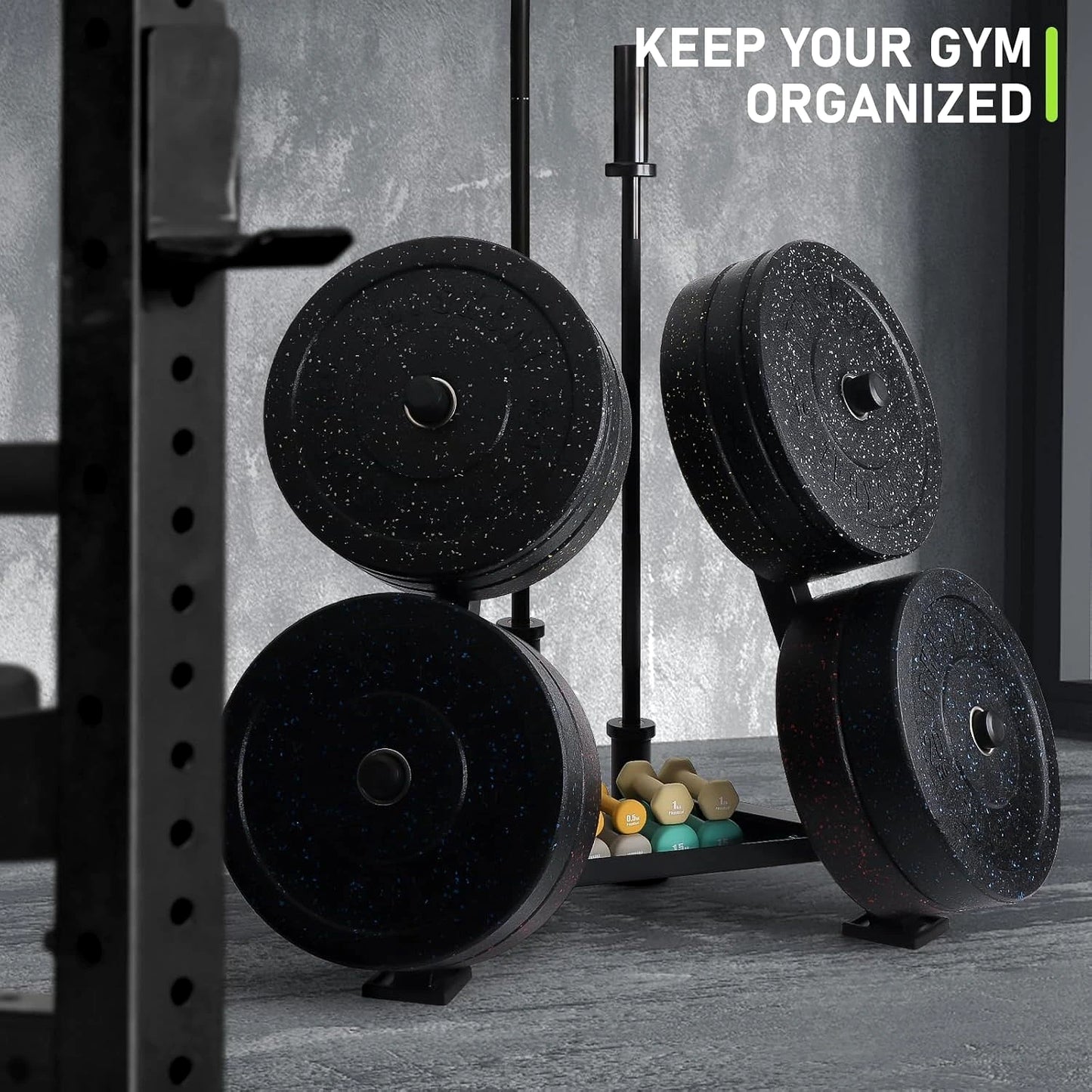 Front Facing Weight/Bar Storage Stand - BlackBear Fitness