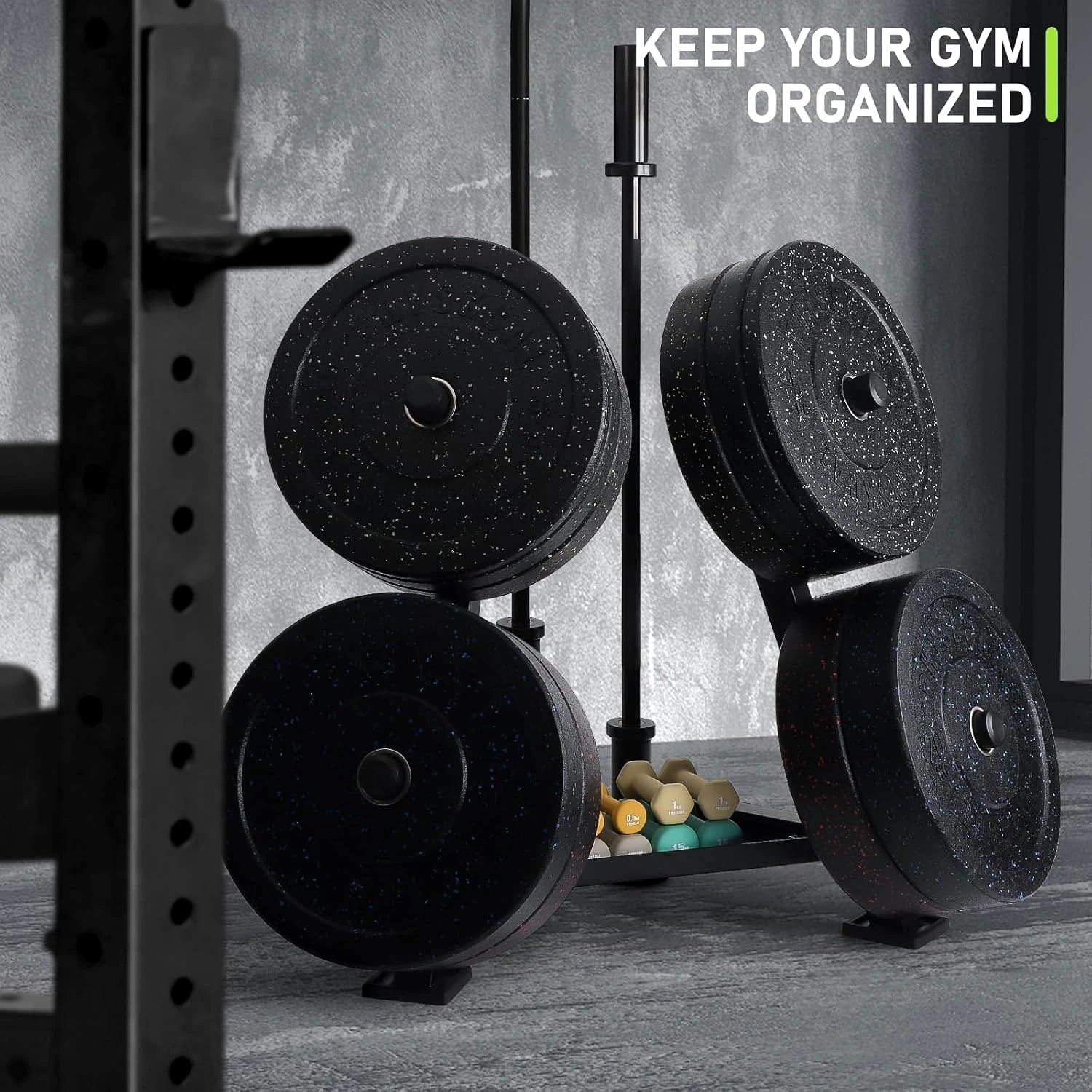 Front Facing Weight/Bar Storage Stand - BlackBear Fitness