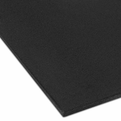 1m x 1m 10mm Black Gym Flooring - BlackBear Fitness