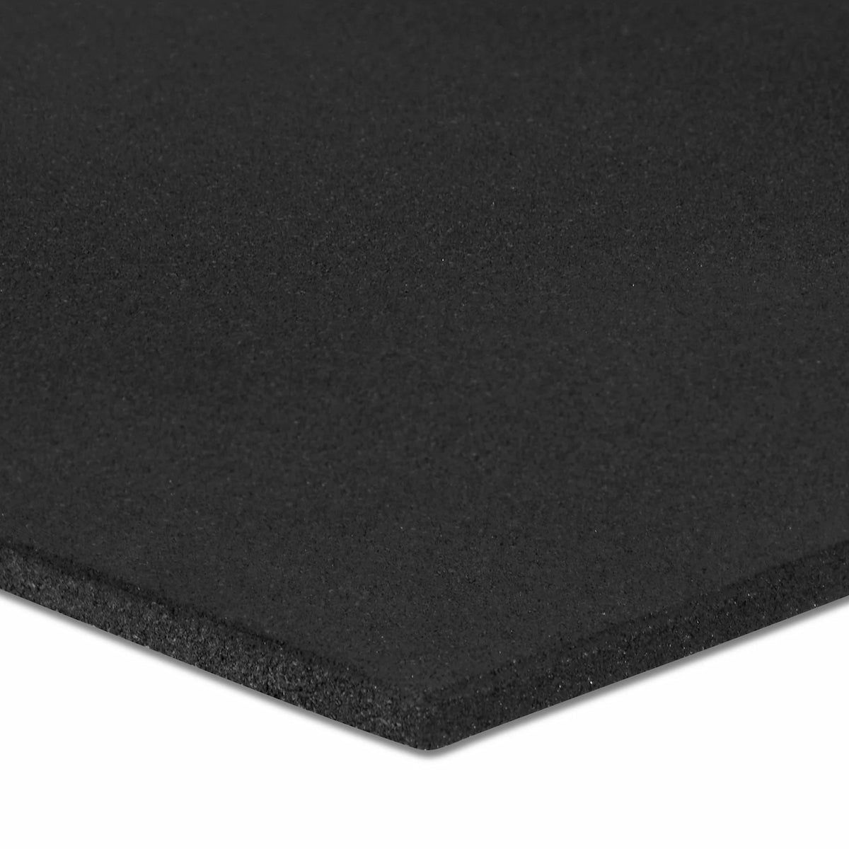 1m x 1m 10mm Black Gym Flooring - BlackBear Fitness