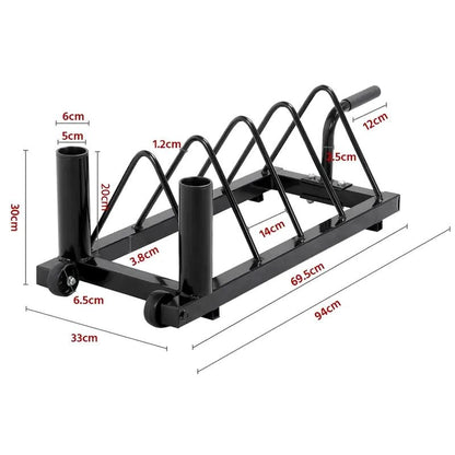 Weight Plate & Barbell Toaster Rack - Compact - BlackBear Fitness