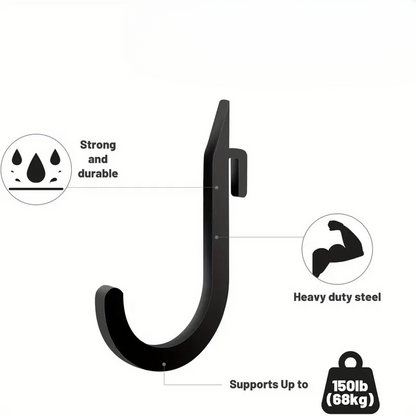 Rack Accessory Storage Hooks