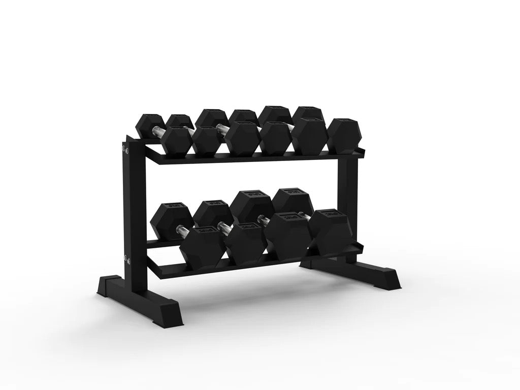 1m 2 Tier Dumbbell Rack – BlackBear Fitness