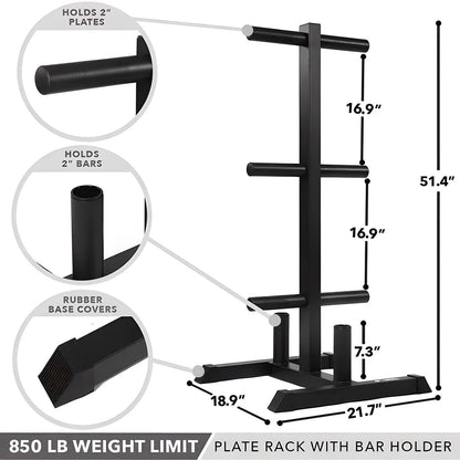 Olympic Weight Tree & Barbell Storage