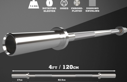 4ft Chrome Olympic Barbell