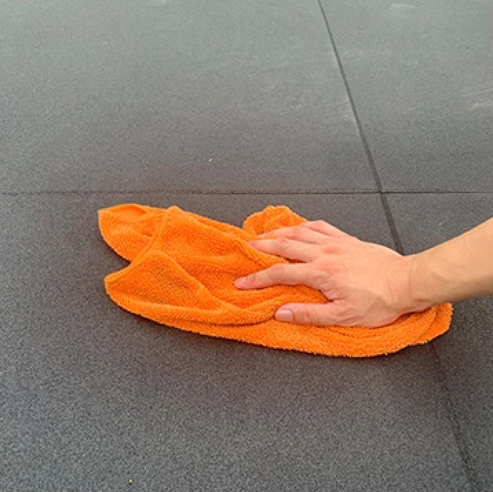 1m x 1m 10mm Black Gym Flooring