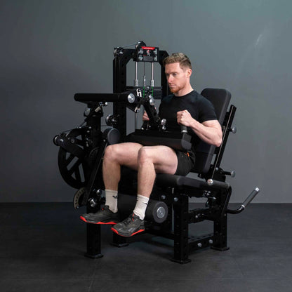 Apex Leg Extension / Curl Machine - 3 in 1 System 110kg Stack - BlackBear Fitness