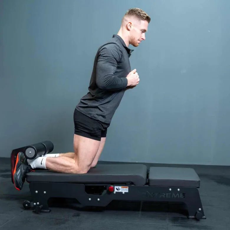 Commercial Nordic Curl & Back Extension Bench - BlackBear Fitness