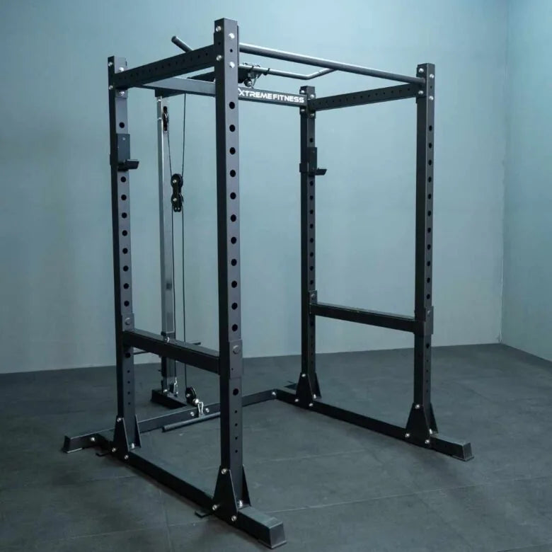 BlackBear Fitness bb450 power rack with cable pulley system