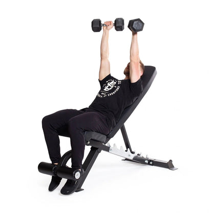 5kg–30kg Hex Dumbbell Package + A-Frame Rack (6 Pairs) - BlackBear Fitness