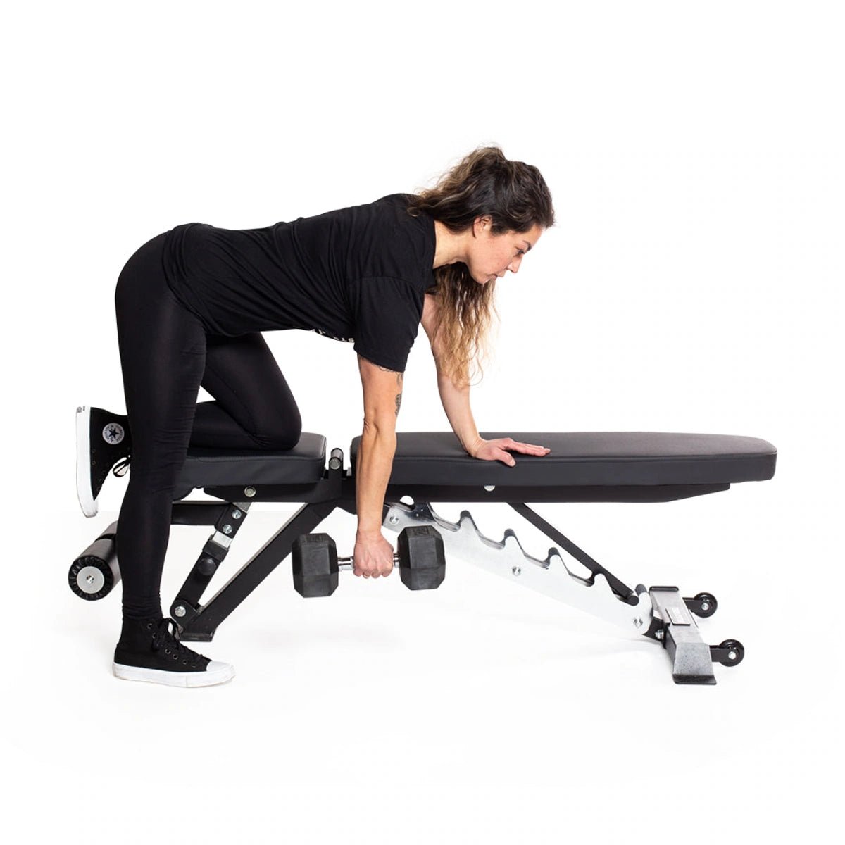 5kg–30kg Hex Dumbbell Package + A-Frame Rack (6 Pairs) - BlackBear Fitness
