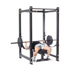 Hydra rack in use for a barbell bench press