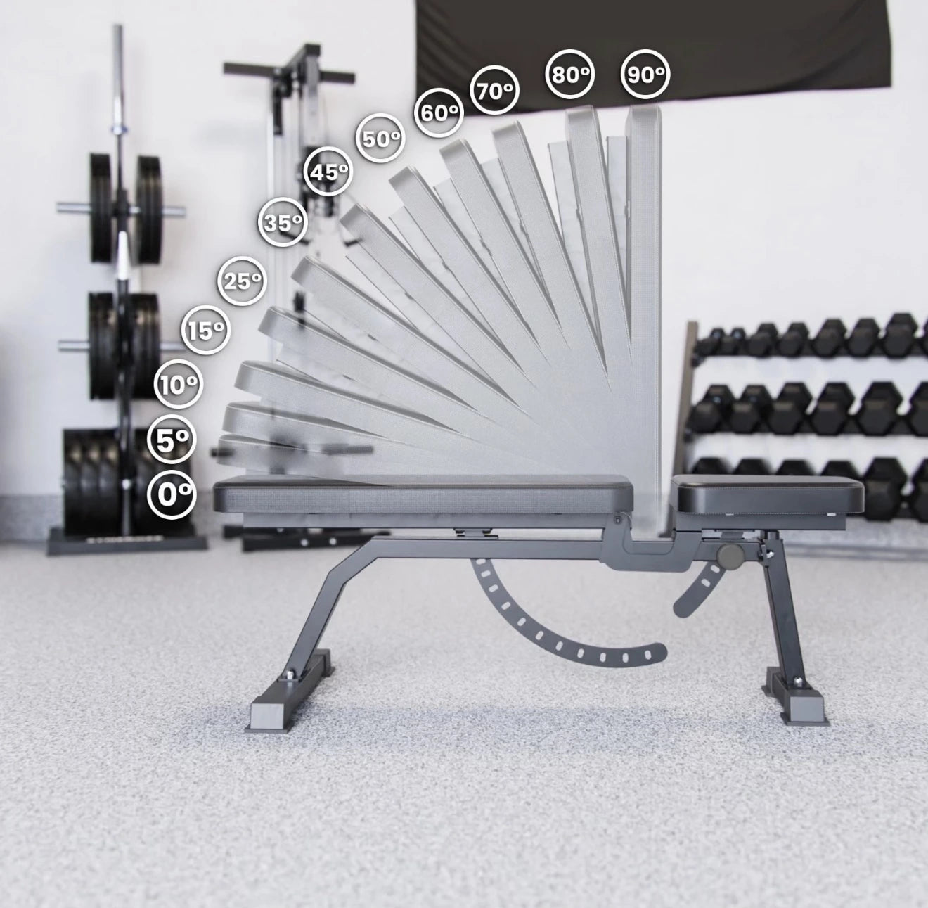 11 Position Home Gym Adjustable Bench - BlackBear Fitness
