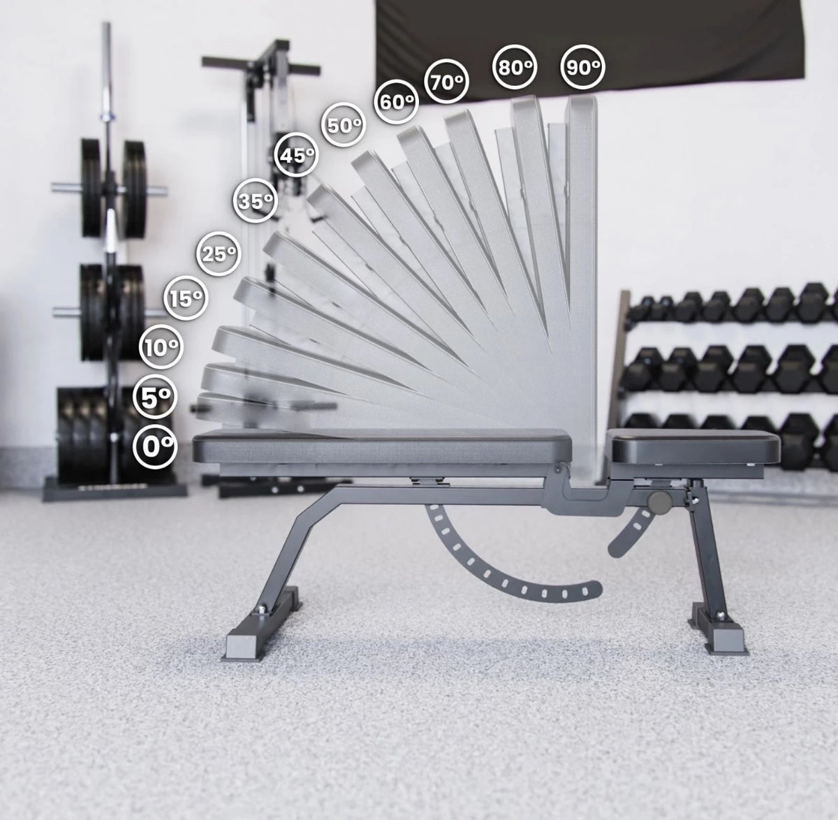 11 Position Home Gym Adjustable Bench - BlackBear Fitness