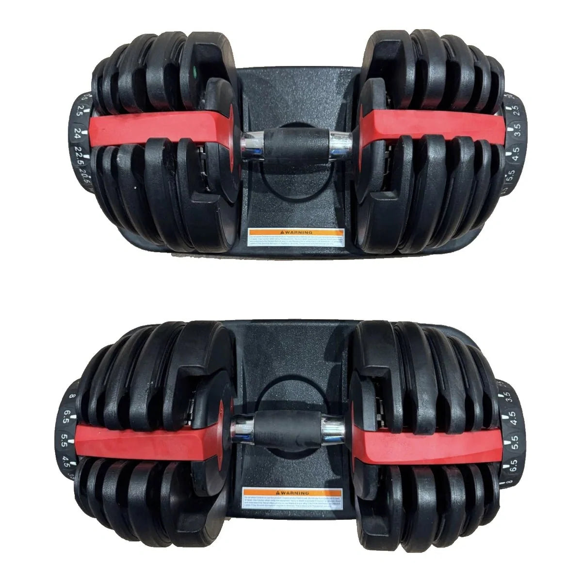 24kg Adjustable Dumbbells (15 sets in 1) - BlackBear Fitness