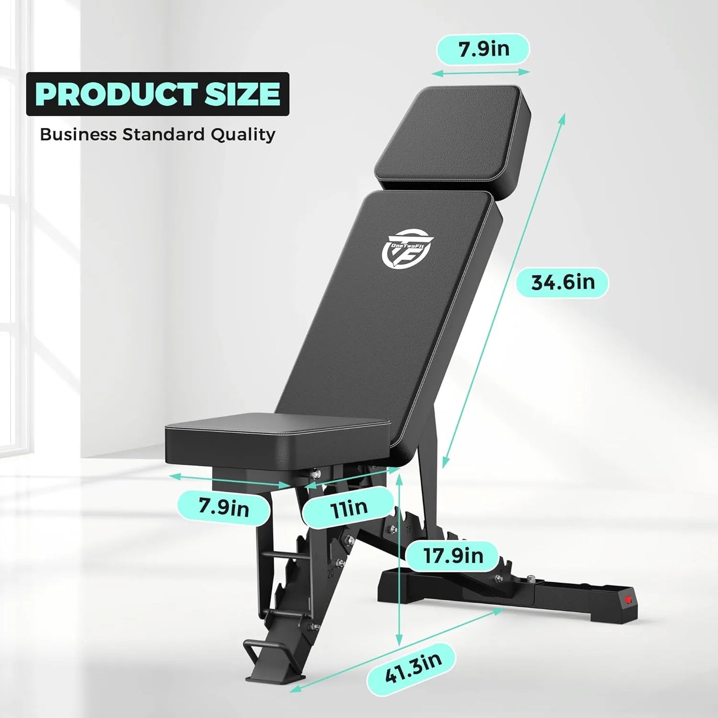BlackBear Multi-Angle Adjustable Bench — hero shot, full view