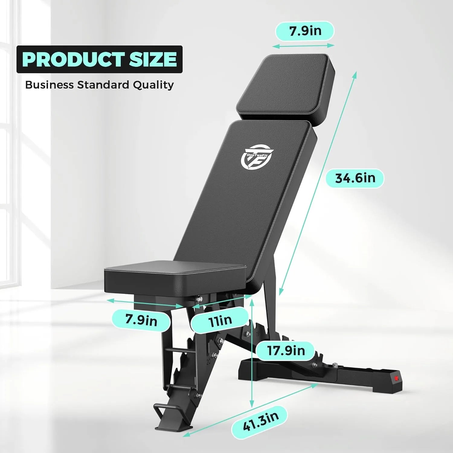 BlackBear Multi-Angle Adjustable Bench — hero shot, full view