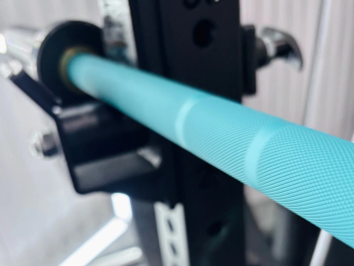 6ft 15kg Teal & Black Olympic Barbell - BlackBear Fitness