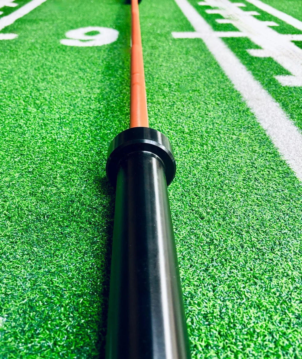 6ft 15kg Orange & Black Olympic Barbell - BlackBear Fitness