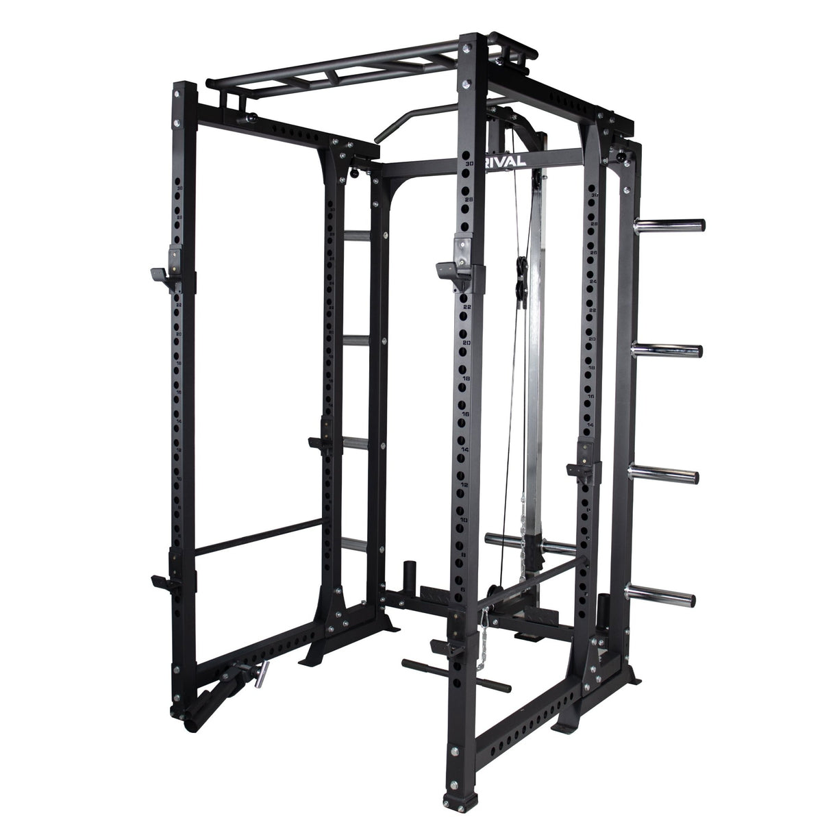 Folding Power Rack with Optional Cable System - BlackBear Fitness