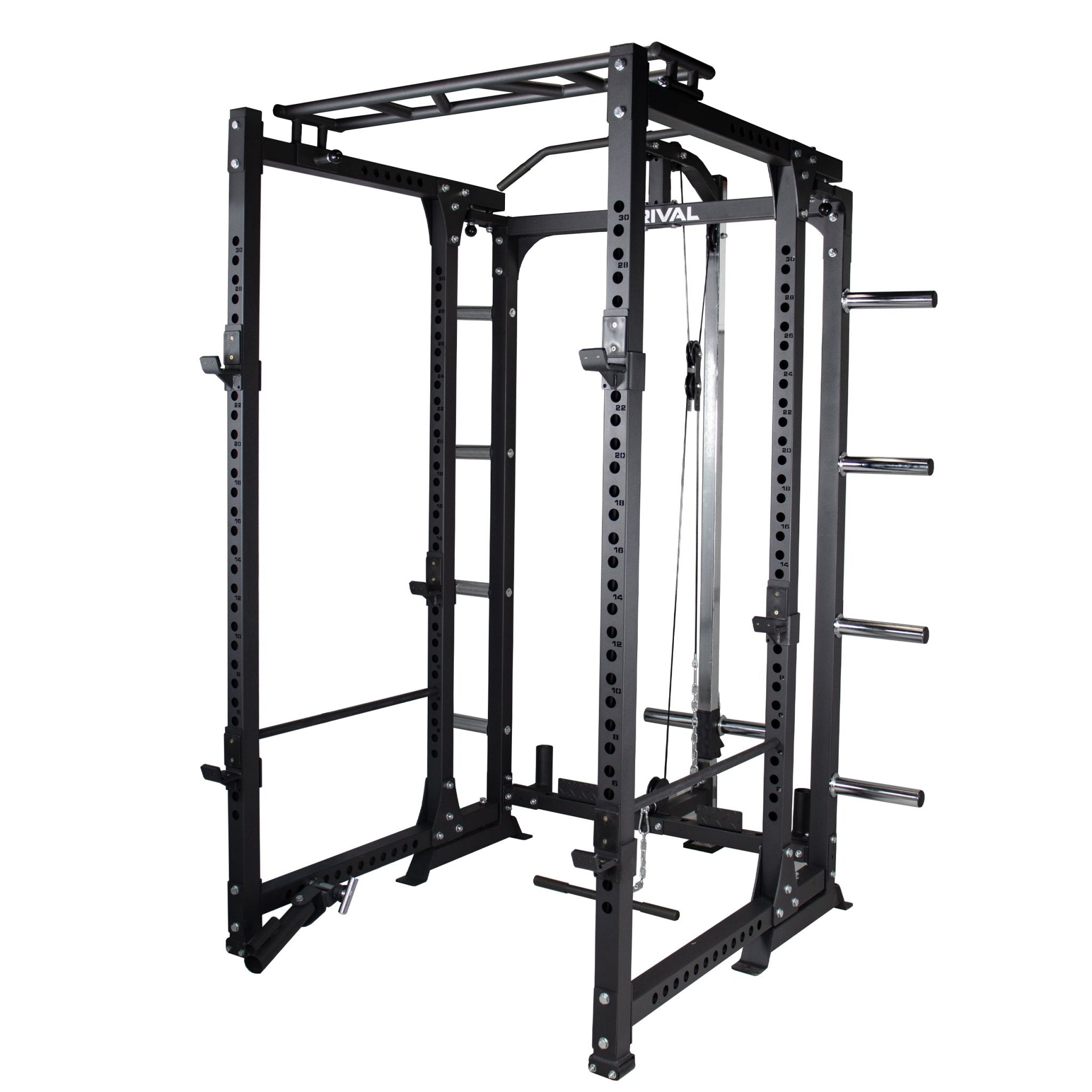 Folding Power Rack with Optional Cable System - BlackBear Fitness