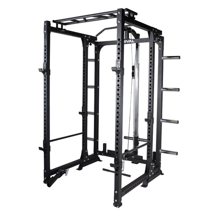 Folding Power Rack with Optional Cable System - BlackBear Fitness