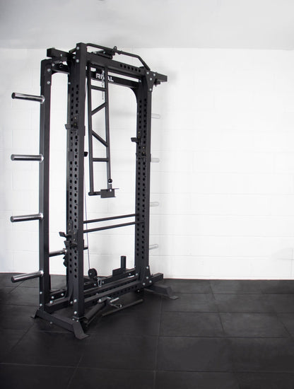 Folding Power Rack with Optional Cable System - BlackBear Fitness
