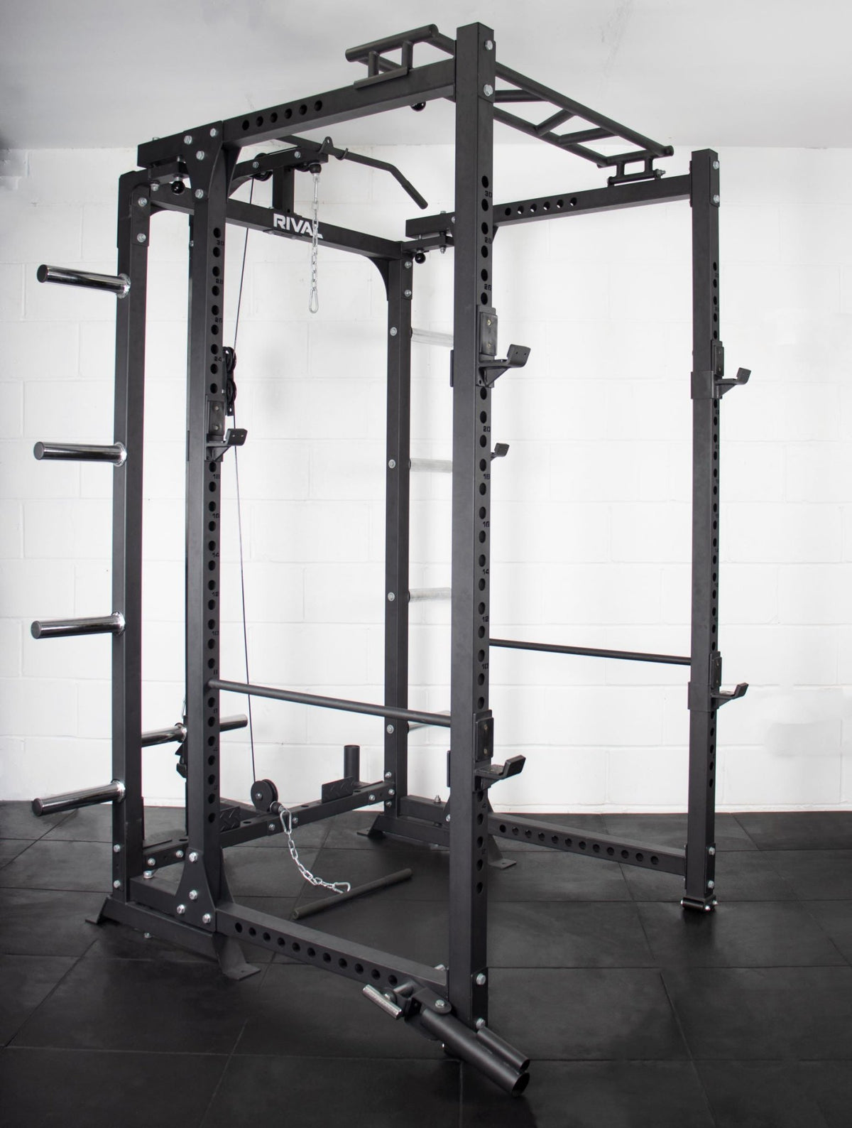 Folding Power Rack with Optional Cable System - BlackBear Fitness