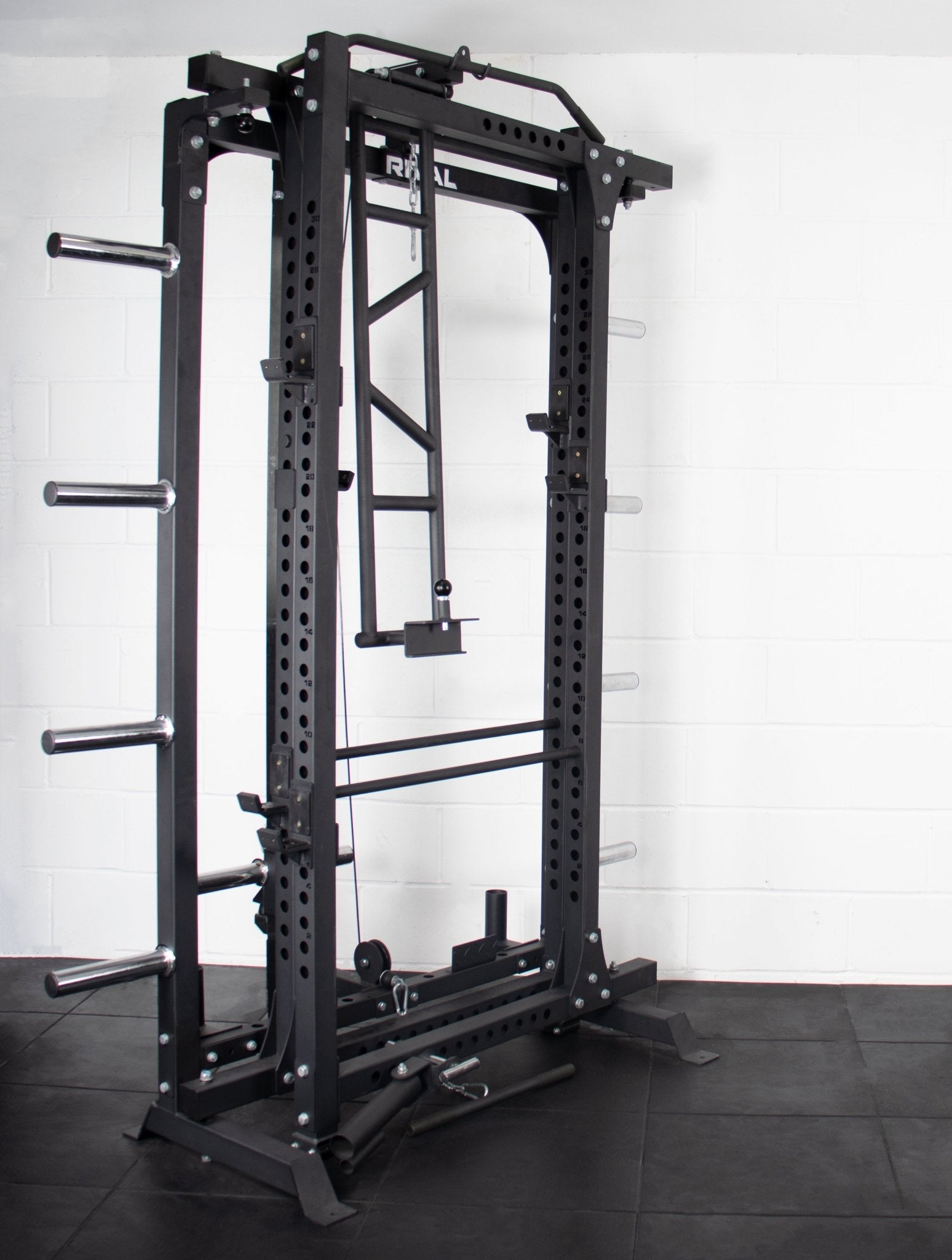 Folding Power Rack with Optional Cable System - BlackBear Fitness
