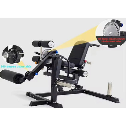 Leg Extension & Leg Curl Machine - Plate Loaded - BlackBear Fitness